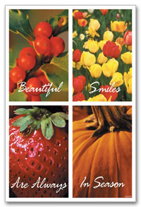 Dental Laser Postcards, Beautiful Smiles Always In Season