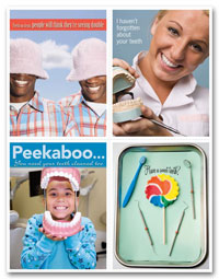 Dental Reminder Card, Lollipop Laser Postcard